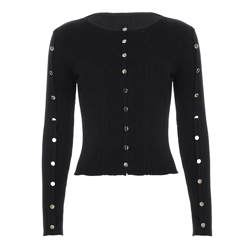 NOVO – Elegant Ribbed Cardigan