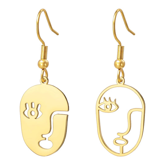 NOVO – Abstract Face Art Statement Earrings
