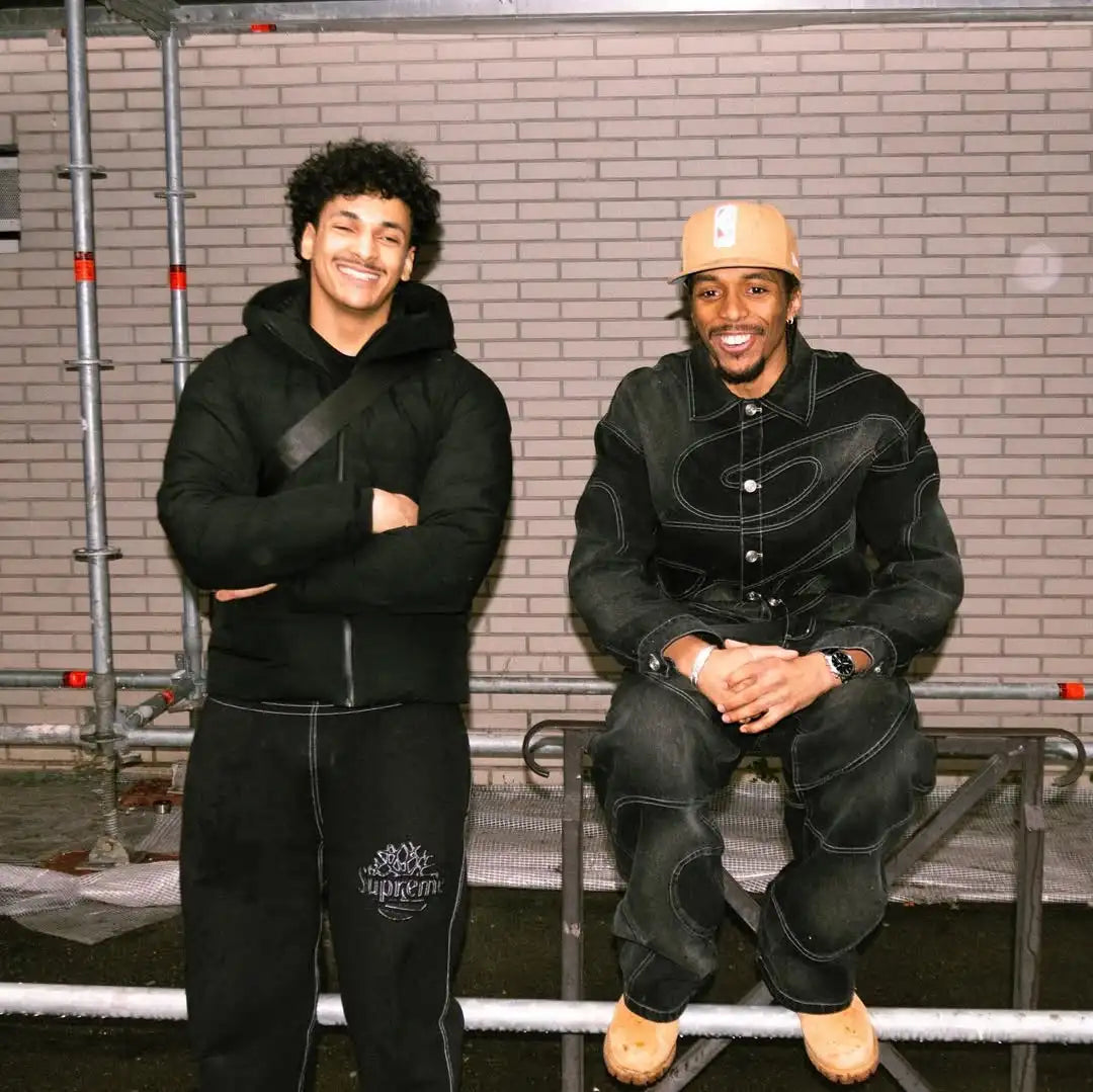 NOVO – Retro Black Denim 2-Piece Set