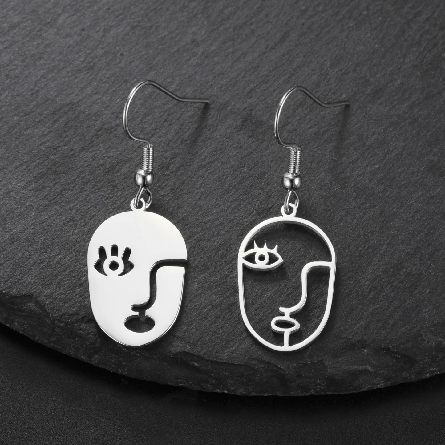 NOVO – Abstract Face Art Statement Earrings